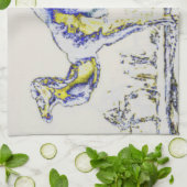 Abstrakter Kamel....Replik Geschirrtuch (Gefaltet)