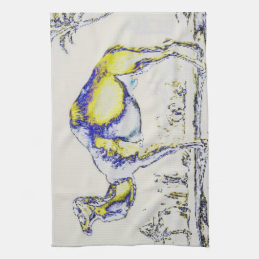 Abstrakter Kamel....Replik Geschirrtuch (Vertikal)