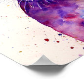 Abstrakter Kaninchenhaar Poster (Ecke)