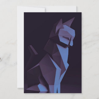 Abstrakter Katzendunkel Feiertagskarte