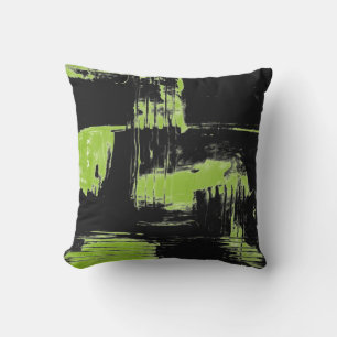 Abstrakter Kissen für Navy Blue & Lime Green