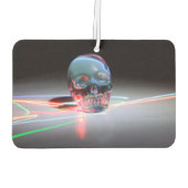 Abstrakter Klarsichel Autolufterfrischer (Rückseite)