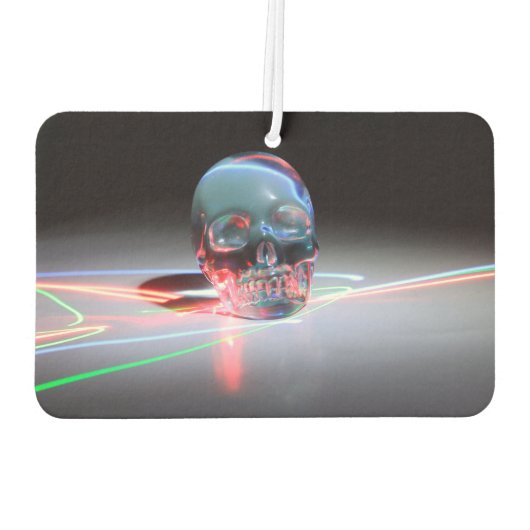 Abstrakter Klarsichel Autolufterfrischer (Rückseite)