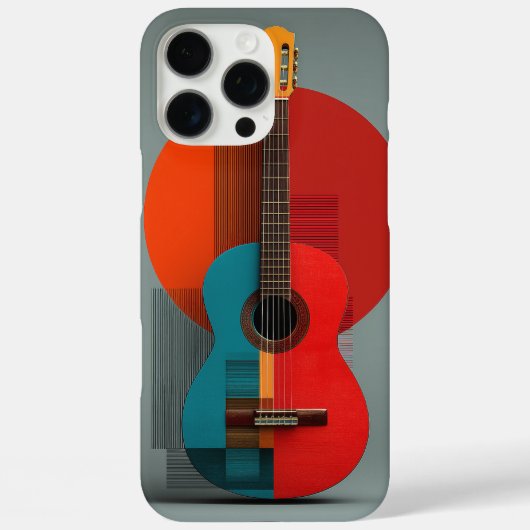 Abstrakter klassischer Gitarren-Kunst-iPhone / iPa Case-Mate iPhone Hülle (Rückseite)