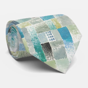 Abstrakter Klee-Stil - Wasserfarben-Block Krawatte