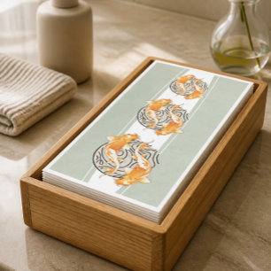 Abstrakter Koi-Fisch Serviette