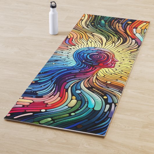Abstrakter Kopf Yogamatte (Beispiel)