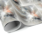 Abstrakter kosmischer Ausbruch Geschenkpapier (Rolleneckpunkt)
