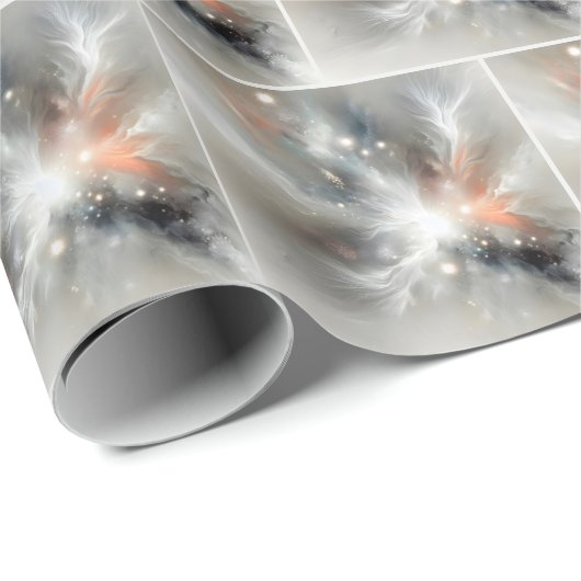 Abstrakter kosmischer Ausbruch Geschenkpapier (Rolleneckpunkt)