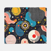 Abstrakter kosmischer Tanz Fleecedecke (Vorderseite (Horizontal))