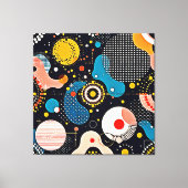 Abstrakter kosmischer Tanz Leinwanddruck (Vorderseite)