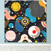 Abstrakter kosmischer Tanz Leinwanddruck (Insitu (Holzboden))