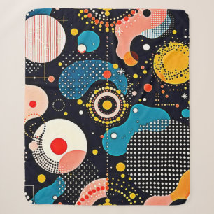 Abstrakter kosmischer Tanz Sherpadecke