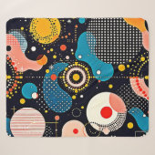 Abstrakter kosmischer Tanz Sherpadecke (Vorderseite (Horizontal))