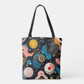 Abstrakter kosmischer Tanz Tasche (Rückseite)