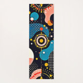 Abstrakter kosmischer Tanz Yogamatte (Rückseite)