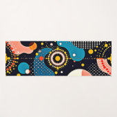 Abstrakter kosmischer Tanz Yogamatte (Vorderseite (Horizontal))