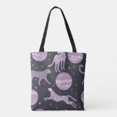 Abstrakter Kosmos nahtloser Muster, galaxischer Hi Tasche (Rückseite)