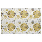 Abstrakter Kratzer Golden Schwarz Nr.02 Stoff (Fat Quarter (45,7 x 55,9 cm))