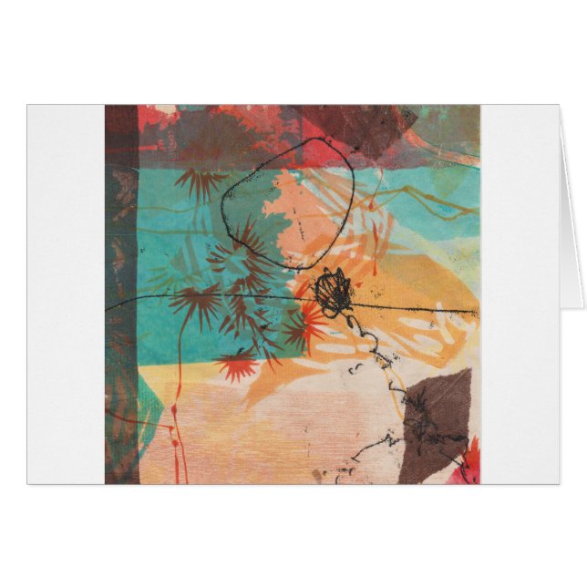 Abstrakter Kreis formt Printmaking (Vorderseite (Horizontal))