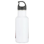 Abstrakter Kreis-u. Raute-Hintergrund Trinkflasche (Rückseite)