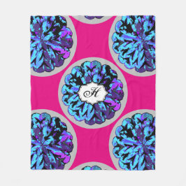 ABSTRAKTER KREIS WYCINANKI GR FLEECEDECKE