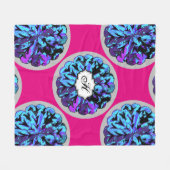 ABSTRAKTER KREIS WYCINANKI GR FLEECEDECKE (Vorderseite (Horizontal))