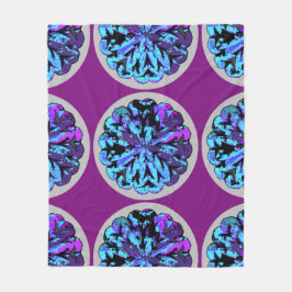 ABSTRAKTER KREIS WYCINANKI GR FLEECEDECKE