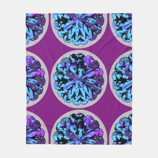 ABSTRAKTER KREIS WYCINANKI GR FLEECEDECKE (Vorderseite)