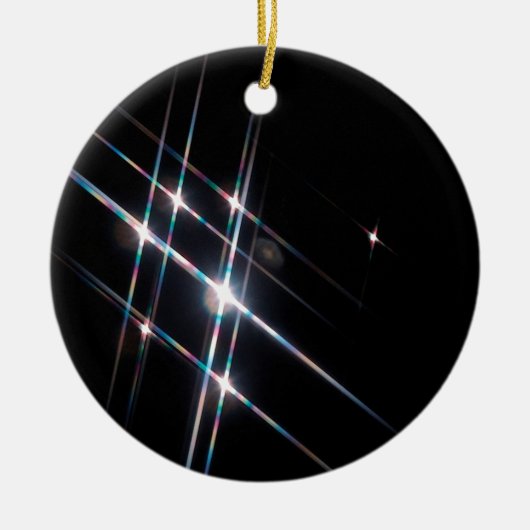 Abstrakter Kristall reflektieren Matrix Keramikornament (Vorne)