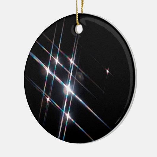 Abstrakter Kristall reflektieren Matrix Keramikornament (Links)