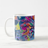 Abstrakter Kristallbaum Kaffeetasse (Links)