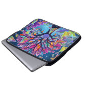 Abstrakter Kristallbaum Laptopschutzhülle (Vorne Knopf)