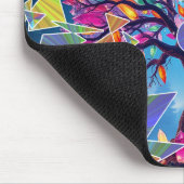 Abstrakter Kristallbaum Mousepad (Ecke)