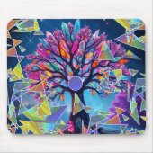 Abstrakter Kristallbaum Mousepad (Vorne)