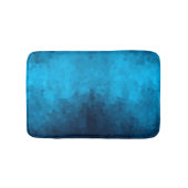 Abstrakter kristallisierter blauer Hintergrund Badematte (Vorderseite)