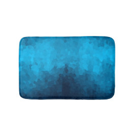 Abstrakter kristallisierter blauer Hintergrund Badematte