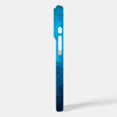Abstrakter kristallisierter blauer Hintergrund Case-Mate iPhone Hülle (Rückseite / Links)
