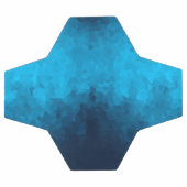 Abstrakter kristallisierter blauer Hintergrund Fußball (Flach)