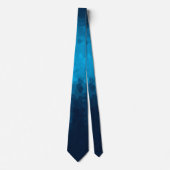 Abstrakter kristallisierter blauer Hintergrund Krawatte (Vorderseite)