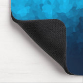 Abstrakter kristallisierter blauer Hintergrund Mousepad (Ecke)