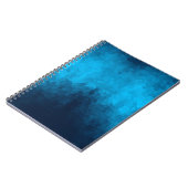 Abstrakter kristallisierter blauer Hintergrund Notizblock (Linke Seite)