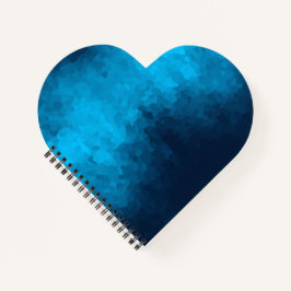 Abstrakter kristallisierter blauer Hintergrund Notizblock