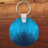 Abstrakter kristallisierter blauer Hintergrund Schlüsselanhänger (Vorderseite)