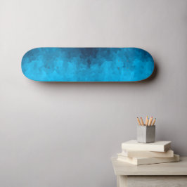Abstrakter kristallisierter blauer Hintergrund Skateboard