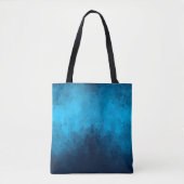 Abstrakter kristallisierter blauer Hintergrund Tasche (Vorderseite)