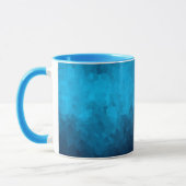 Abstrakter kristallisierter blauer Hintergrund Tasse (Links)