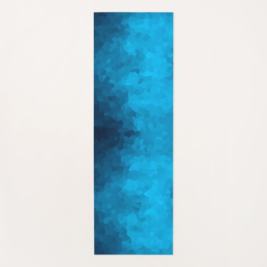 Abstrakter kristallisierter blauer Hintergrund Yogamatte (Vorderseite)