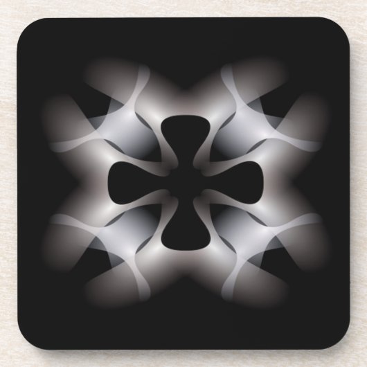 ABSTRAKTER KROSS GETRÄNKEUNTERSETZER (Vorderseite)