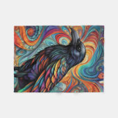 ABSTRAKTER KROW-BLANKET FLEECEDECKE (Vorderseite (Horizontal))